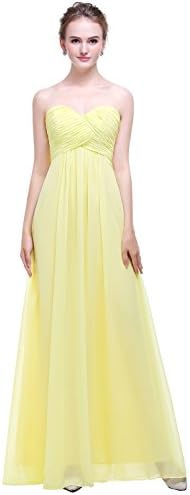 esvor Sweetheart Chiffon Party Prom Bridesmaid Dress Long Evening Gown