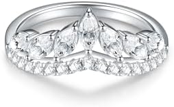 Amazon.com: Swarovski Una Angelic ring, Round cut, Clear, Silver