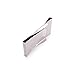 DEWANG Silver Stainless Steel Slim Money Clip Wallet Double Sided