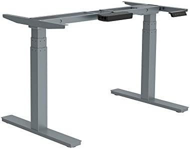 GT Innovation Dual Motor Height Adjustable Desk Sit Stand Desk Stand Up Desk Standing Workstation Monitor Riser Electric Touch Control Dual Motor (Gray)