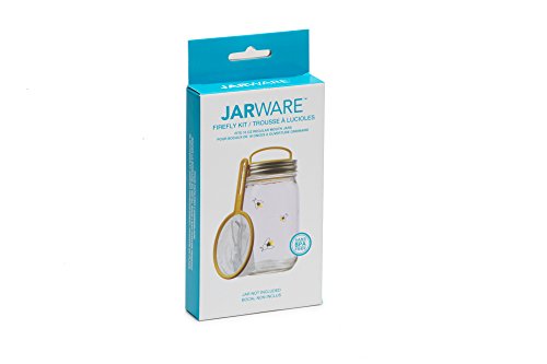 Jarware 82641 Firefly Kit for Regular Mouth Mason Jars, Yellow