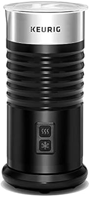 Keurig Milk Frother For Lattes And Cappuccinos, Features Hot And Cold Function, Black
