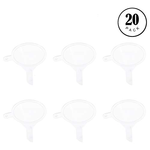 Funnels, 20 Plastic Mini Funnels For Filling Small Sample Liquid Emulsions, Essential Oils, Scientific Laboratory Chemicals, Arts And Crafts Supplies