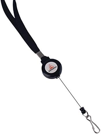 Announce Textile Lanyard with Badge Reel (10 Pack), black - Image 4