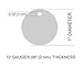 100 Pieces Aluminum Stamping Blanks by Craftbox. 1-Inch Round with Hole,12-Gauge (0.08