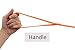 Hi Kiss Dog/Puppy Obedience Recall Agility Lead - 15ft 20ft 30ft 50ft 100ft Leash - Great for Training, Play, Camping, or Backyard - Orange 20ft