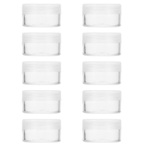 Hemobllo Watch Parts Storage Box - 10 Pcs Watch Parts Box Plastic Storage Containers Clear Mini Round ES for Screws Watch Repair Tool, Diameter 30mm, Height 16mm