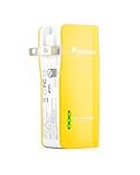 Pisen 5000mAh Power Bank with Foldable AC Plug 1A/2A for iPhone, iPad, Samsung and More (Lemon Yellow)
