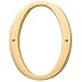 Baldwin Estate 90670.003.CD Solid Brass Traditional House Number Zero in Polished Brass, 4.75
