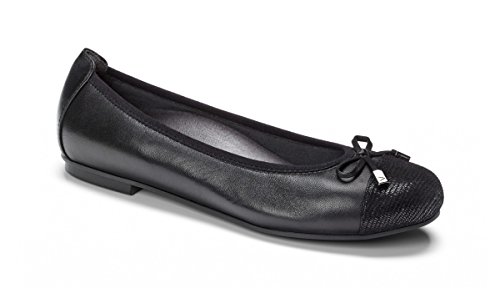 Vionic women s spark minna ballet flat black flat