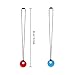 UPINS Sensory Chew Necklace for Kids,Silicone Teether Chewlery Necklace Chewing Tool, Chewy Oral Chewing Toys ,for Biting and Teething, Pack of 4