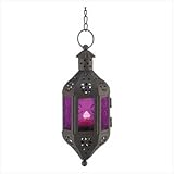 1 X Purple Moroccan Candle Lantern