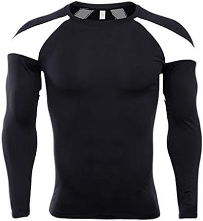 Nevera Men Compression Shirts Baselayer Crewneck Long-Sleeve Dry Fit T-Shirts