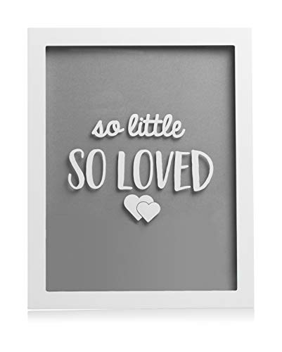 Pearhead Elephant Token Frame, Little Wishes Signature Baby Shower Guestbook Alternative, Pregnancy Keepsake for Soon to be Moms, Baby Shower Decor, Gray and White