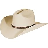 GRAL Western eX Men's Classic Off White Straw Cowboy Hat. Sombrero LONA Vaquero (L/XL, Off White)