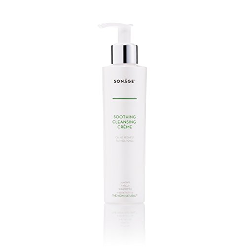 Sonage Soothing Cleansing Creme - Face Wash for Sensitive, Oily and Acne Prone Skin - Redness Relief Cream Facial Cleanser - Pore Tightener and Minimizer with Ylang Ylang and Matricaria