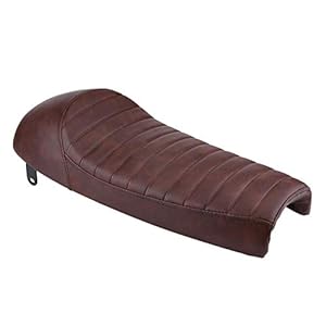 Cafe Racer zadel PU lederen kussen voor slijtvastheid voor waterdicht(black)