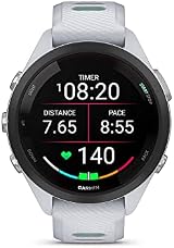 Garmin Forerunner 265S 42mm GPS Music Heart Rate Running Smartwatch Whitestone view 2