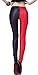 SlickBlue Harley Quinn Print Ankle Length Leggings - Red/Black, M - L - XL