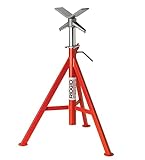 RIDGID 56657 VJ-98 Roller Head Low Pipe Stand with