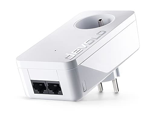 Devolo Dlan 550 Duo+ 500 Mbit/S Ethernet/Lan Blanc 1 Pièce(S) - Adaptateurs Réseau Cpl (500 Mbit/S, Ieee 802.3,Ieee 802.3Ab,Ieee 802.3U,Ieee 802.3X, Fast Ethernet, 10,100 Mbit/S, 1024-Qam,256-Qam,4096-Qam,64-Qam,Bpsk,Ofdm,Qpsk, 128-Bit Aes)
