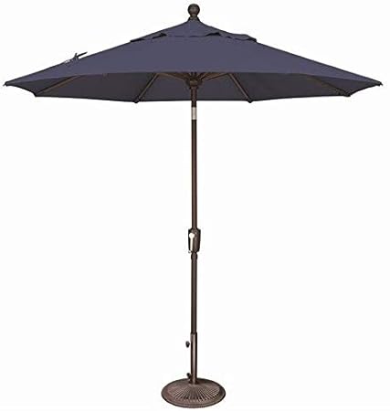 Amazon Com Simplyshade Catalina Patio Umbrella In Navy Garden Outdoor