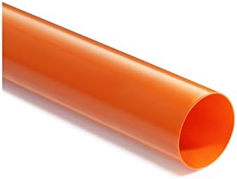Insultab 30-VGA-0625O-P1 Vinylguard Shrink-to-Fit Covering, Polyvinyl Chloride, 5/8" Diameter, 5" x 12", Orange