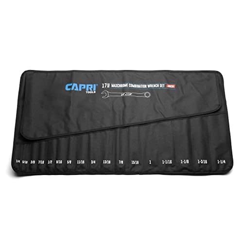 Capri Tools Rolltasche für Schraubenschlüssel, SAE, 17 Taschen