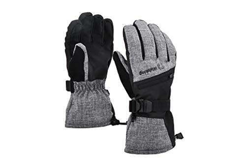 Ski Gloves Waterproof Snowboard Gloves,3M Thinsulate Winter Warm Snowmobile Cold Weather Gloves for Men &Women