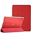 ProCase for iPad 9th/ 8th/ 7th Generation Case 10.2 Inch (2021/2020/2019 Release), 10.2 iPad Case 9th/ 8th/ 7th Gen Cover, Slim Smart Cover with Translucent Hard Shell Back -Red