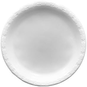 9in.MVP White Disposable Plastic Plates - Microwave Safe - Soak Proof - Hot or Cold 100 Per Package