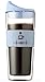 Sbk Double wall Insulated Reusable Large Clear Glass Coffee Mugs,Tea,Juice,Water,Cocoa, Espresso, Latte Cups, Cappuccino,Ice Thermo Glassware With Silicone Tight Fitted Lid,16.5 Ounce, Mint Color