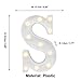 Pooqla LED Marquee Letter Sign Lights Alphabet Light Up S for Wedding Home Party Bar Decoration S