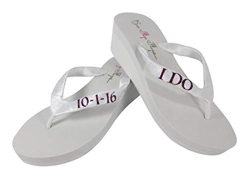 glitter flip flops for wedding