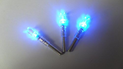 12pcs Automatically Lighted Nock Compound Bow Led Lighted Arrow Nock Blue