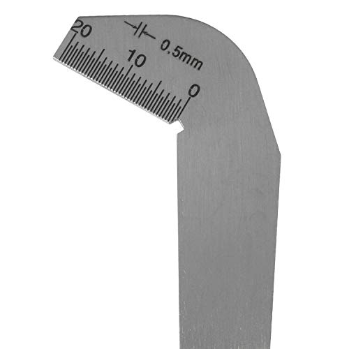 Magic&shelll Drill Gage Stainless Steel 118 Degree Twist Drill Angle Gauge Grinding Drill Bits Diameter Center Gauge Sharping Tools - Thumbnail 3