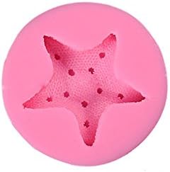Nikgic Sea Shell Starfish ConchChocolate Silicone Mould Non-Stick Ice Cube Trays Fondant Mold Cake Decor Icing Sugarcraft Mold DIY Baking Tools size 6.2 * 6.2 * 2.0cm