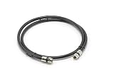 THE CIMPLE CO - 3' Feet, Black RG6 Coaxial Cable (Coax Cable) | Made in The USA | with Connectors, F81 / RF, Digital Coax | AV, CableTV, Antenna, and Satellite, CL2 Rated, 3 Foot