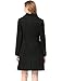 Allegra K Women's Winter Coat Elegant Notched Lapel Double Breasted Trench Coat X-Small Black