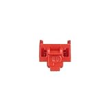 Panduit PSL-DCJB Jack Module Block-Out Device, 10 Block-Outs (Red) and 1 Removal Tool (Black), Polycarbonate