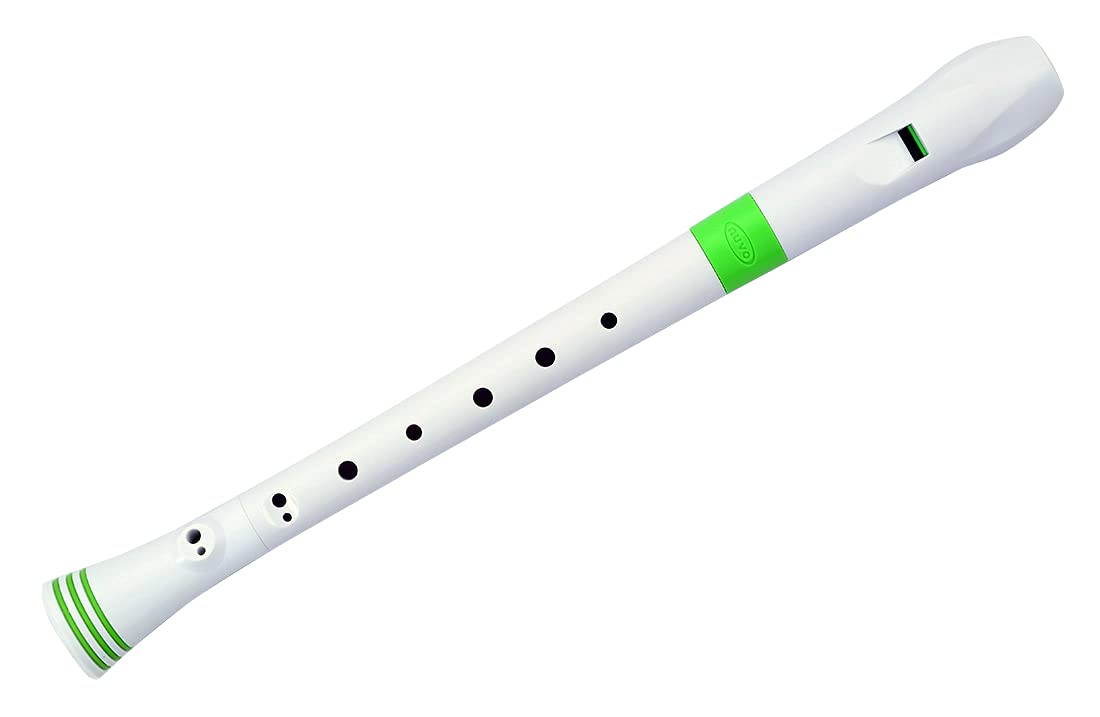 NUVO ヌーボ ソプラノリコーダー ジャーマン式 Recorder ホワイト/グリーン FGREGNJP White/Green [専用ケース、運指表付き] 【国内正規品】商品画像