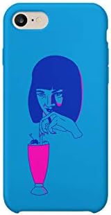 Milkshake Mia Pulp Fiction Protective Phone Mobile Smartphone Case Cover Hard Plastic for iPhone X Phone XS Funny Gift Christmas