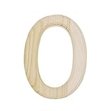 6" Blank Unfinished Wooden Letter O