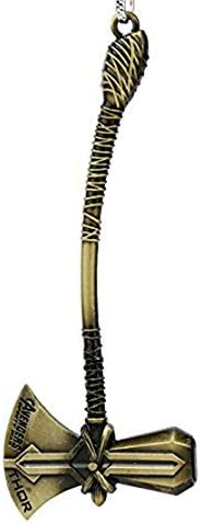 SOI Marvel Avengers Infinity War Metal Keychain & Keyring (Thor Stormbreaker Golden)