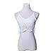 WILLTOO Women Crochet Tank Camisole Lace Vest Bra Crop Top (S) … White