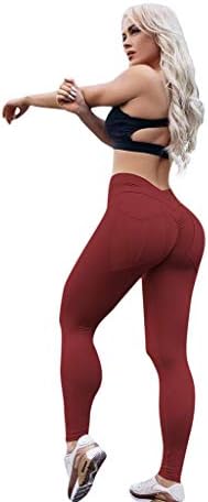 Women High Waisted Yoga Pants Slim Fit Sports Trousers,uniquehigh Quality Antibacterial Sexy Skinny Leggings Sport Push Up Yoga Pants for Gym, Cycling, Yoga, Running, Daily Leisure