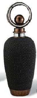 OK Lighting Pearl Stone Decorative Box, Black