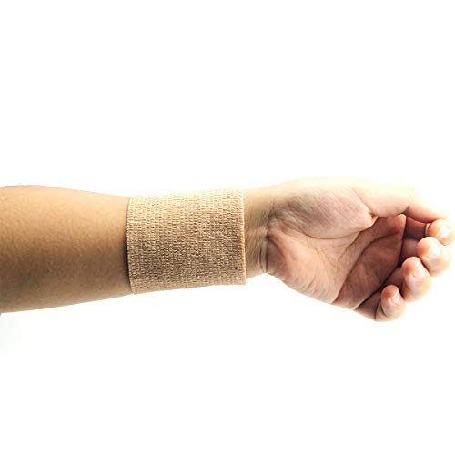 AUPCON Self Adhesive Bandage Vet Tape Cohesive Bandages Bulk Self Adherent Wrap Non-Woven for Pets Animals & Ankle Sprains & Swelling Supply, FDA Approved 4 Inches x 5 Yards