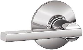 SCHLAGE F10LAT625 Latitude Passage Lever, Bright Chrome