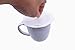 AvecToi Set of 2 Food Grade Silicone Mug Cover Suction Lids for Coffee Mugs, Tea Cups - Keep Drinks Warm or Cold Longer (White)